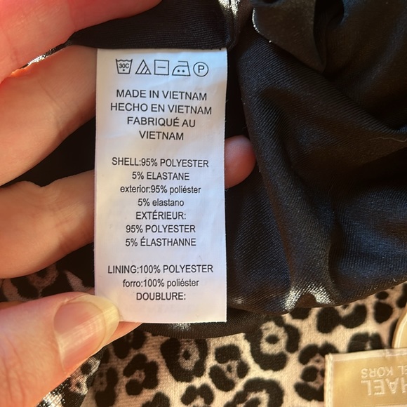 Michael Kors Snow Leopard Print Skirt - Picture 5 of 8